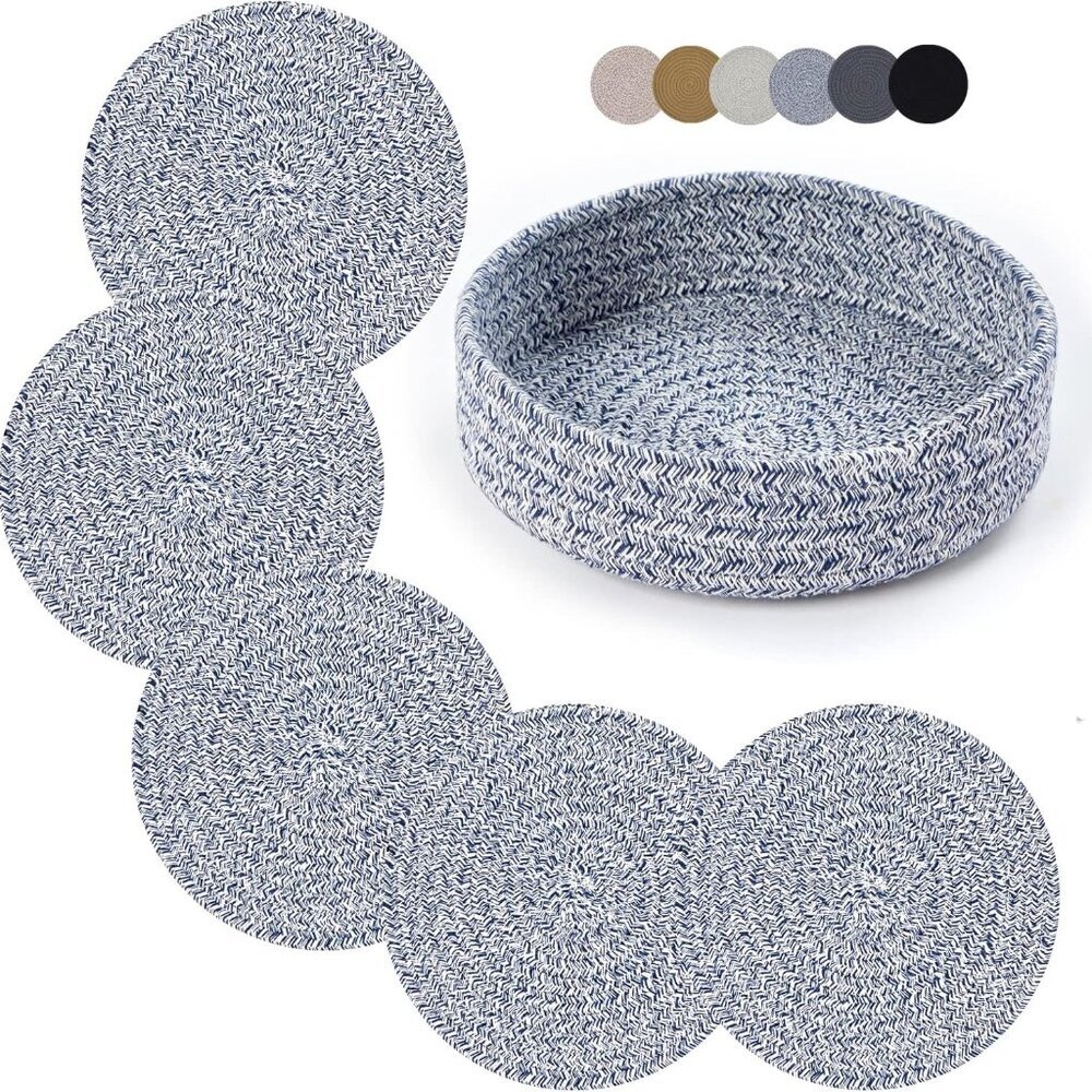 Trivets for Hot Dishes, Trivets for Hot Pots and Pans, 7 Inchs Hot Pads 5 Pcs an